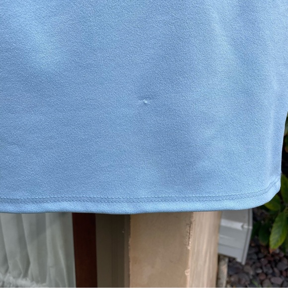 Windsor Wrapped in Stylish Blue Crepe Dress - Picture 6 of 7